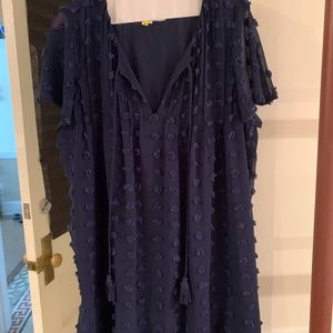 NWT Tularosa Navy PomPom Mini Dress